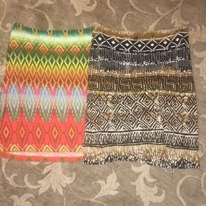 2 for 1 Print Miniskirts